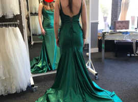 PROM emerald green dress