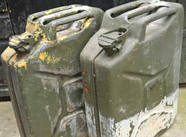 Steel jerry cans  x2