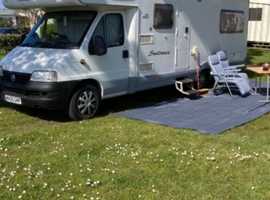 Clean for year 205 fiat D in ecato ,6 berth, 6 seatbelts,rack for 4 bikes ,new stereo with built in satnav,new reversing camera,new awning