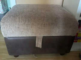 Large sofa/bed chair and foot stool