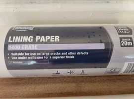 x3 rolls brand new Wickes lining paper 1400 grade OVNO