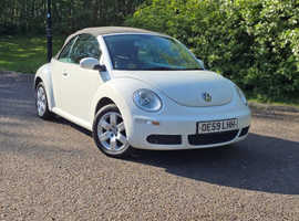 Volkswagen Beetle, 2009 (59) White Convertible, Manual Petrol, 80,492 miles