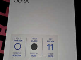 Oura Ring Gen 3, Black, Size 11, fully boxed with charger.
