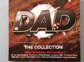 3 Disc CD Set. Titled 'DAD' The Collection. 60 Track's of Music from the 60's-00's.