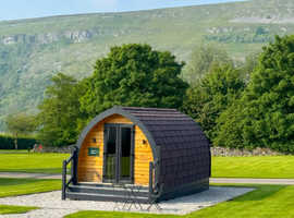 Glamping Pods (gold) for hire 25Apr-2May on beautiful quiet park in Yorkshire Dales