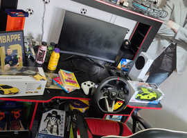 Gaming chair and gaming desk