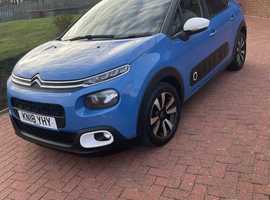 Citroen C3, 2018 (18) Blue Hatchback, Manual Petrol, 101,000 miles