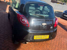 Ford Ka, 2011 (60) Black Hatchback, Manual Petrol, 95,723 miles