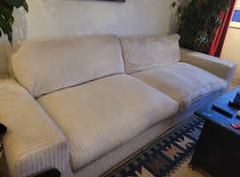 4 seater beige sofa free to collect from Sutton