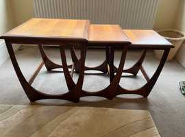 G plan 1970s nest of 3 tables