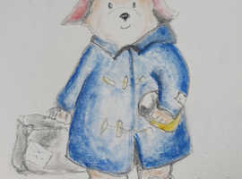 Watercolour of famous bear