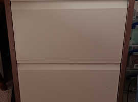 2 drawer Bisley filing cabinet