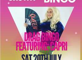 Bingo at Newbold Crown, Newbold,Rugby hosted by a popular drag queen