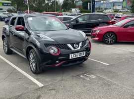 Nissan Juke, 2017 (67) Black Hatchback, Cvt Petrol, 28,173 miles