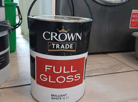 Emulsion paint unopened and gloss