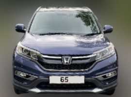 Honda CR-V, 2015 (65) Blue Estate, Automatic Petrol, 39800 miles