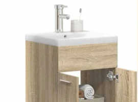Bathroom Sink with Wall mounted cabinet