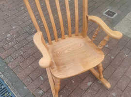 Stunning Solid Oak Rocking Chair, Local Delivery Possible