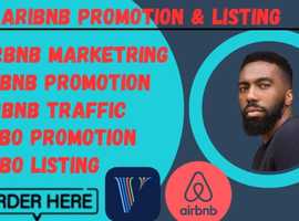I will do organic airbnb promotion airbnb marketing vrbo promotion to boost reservation