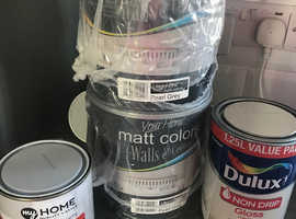 Dulux and Wilco Emulsion and gloss paint