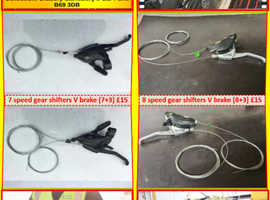 7 or 8 speed gear shifters (V Brakes)