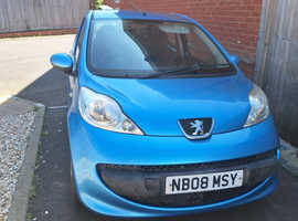 Peugeot 107, 2008 (08) Blue Hatchback, Manual Petrol, 75,495 miles