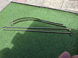 Awning roof storm poles