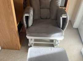 Grey rocking/nursing chair
