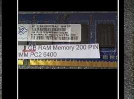 1GB of Laptop RAM