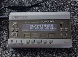BOSS Micro BR New mains adapter & instructions, & SD card, mini track recording studio