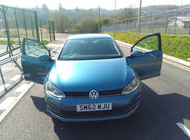 Volkswagen Golf, 2013 (62) Blue Hatchback, Semi auto Diesel, 102,788 miles