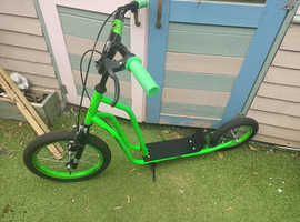 Green BMX style scooter