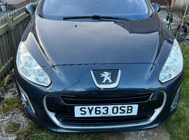 Peugeot 308, 2013 (63) Blue Hatchback, Manual Diesel, 89,495 miles