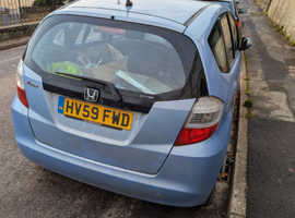 Honda Jazz, 2009 (59) blue hatchback, Manual Petrol, 32,000 miles