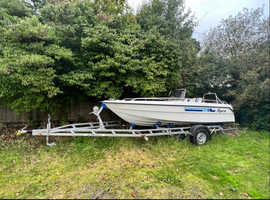 16ft RYDS PROFESSIONAL SKI BOAT WITH EXTREME 1500 GALVANISED TRAILER  and OUTBOARD ENGINE