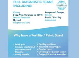 10% off all pregnancy, pelvic and fertility scans - Offer runs from 4th to 6th May