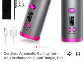 Cordless automatic hair curler
