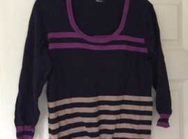 (423) Navy jumper, size small