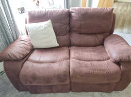 2 seater recliner & single chair