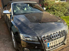Audi S5, 2009 (59) Black Convertible, Automatic Petrol, 102,942 miles
