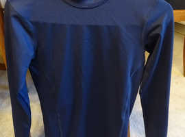 David Luke dark blue long sleeved base layer 80cm 30/32" Nylon/elastane