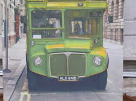Green London Roadmaster Bus Print