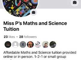 Miss P Maths and Science tuition