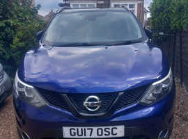 Nissan Qashqai, 2017 (17) Blue Hatchback, Manual, Petrol, 45,587 miles