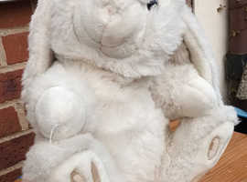 Vintage White Rabbit Soft Toy