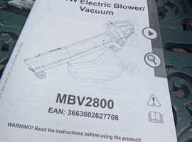 Mac  Electric blower and vacuum £35