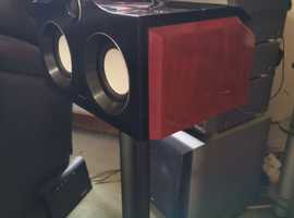 Aivn V88 Custom Speakers (pair) & stands *BEST BUY* Home Cinema Award. Rosewood/Black Gloss 170w RMS