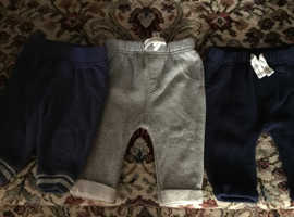 3 pairs of jogging bottoms 3-6 months old