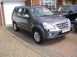 (2007) HONDA CRV 2.0 V-TEC EXECUTIVE AUTO MET/GREY ONE OWNER 102000 MILES FSH 17 STAMPS IN BOOK
