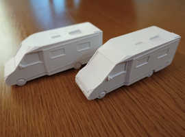 OO / HO Gauge Camper van / Motorhome 1:76 Scale for Model Railway x2